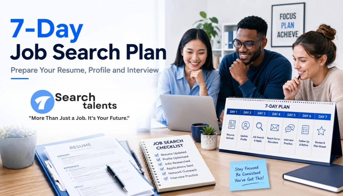 7-Day Job Search Plan: Prepare Your Resume, Profile and Interview - blog image