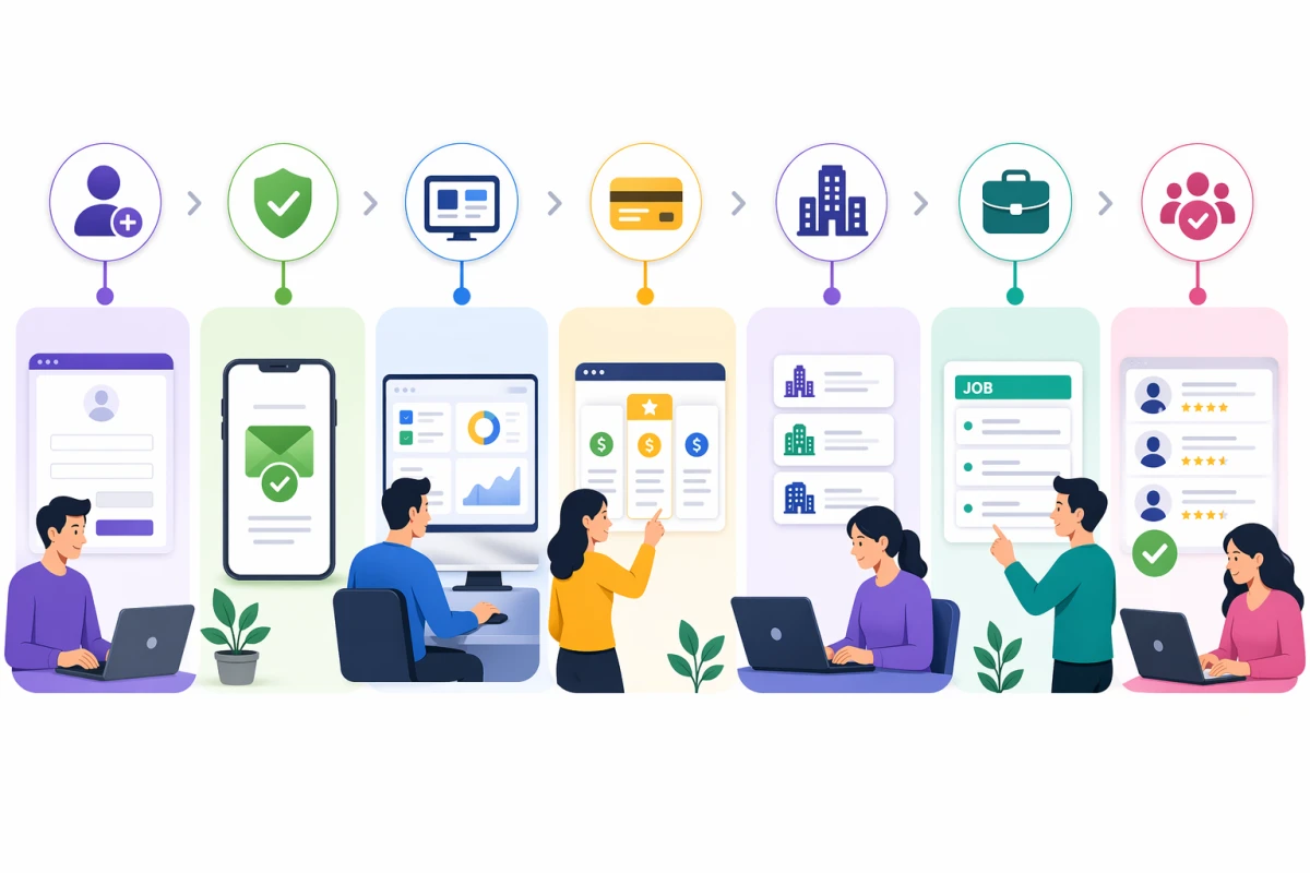 Complete Recruiter Workflow Online (Step-by-Step) | SearchTalents Guide - blog image