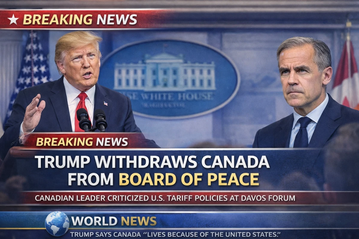 Donald Trump pulls Canada out of proposed Board of Peace after Davos clash - blog image