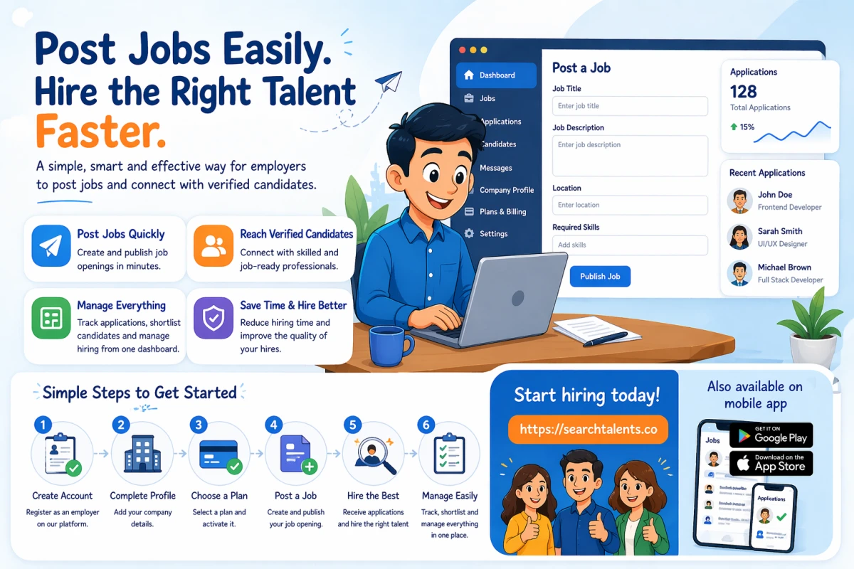 How Employers Can Post Jobs on SearchTalents | Step-by-Step Guide - blog image