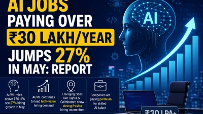 AI Jobs Paying Over ₹30 Lakh See 27% Hiring Growth in May