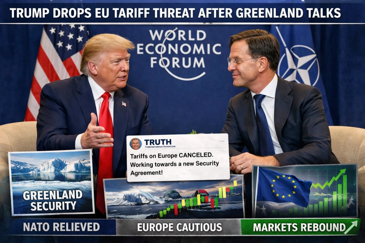 Trump Walks Back Tariff Threat on European Nations Over Greenland Dispute - blog image