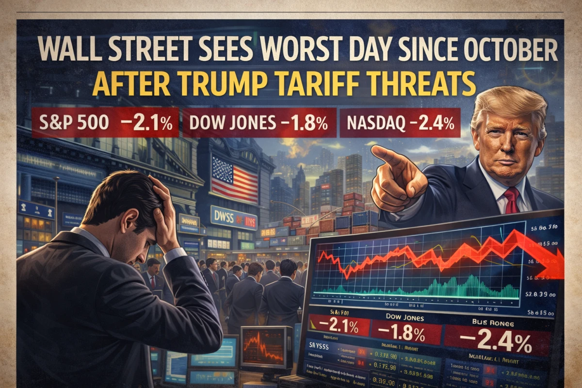 Wall Street sees worst day since October after Trump tariff threats - blog image